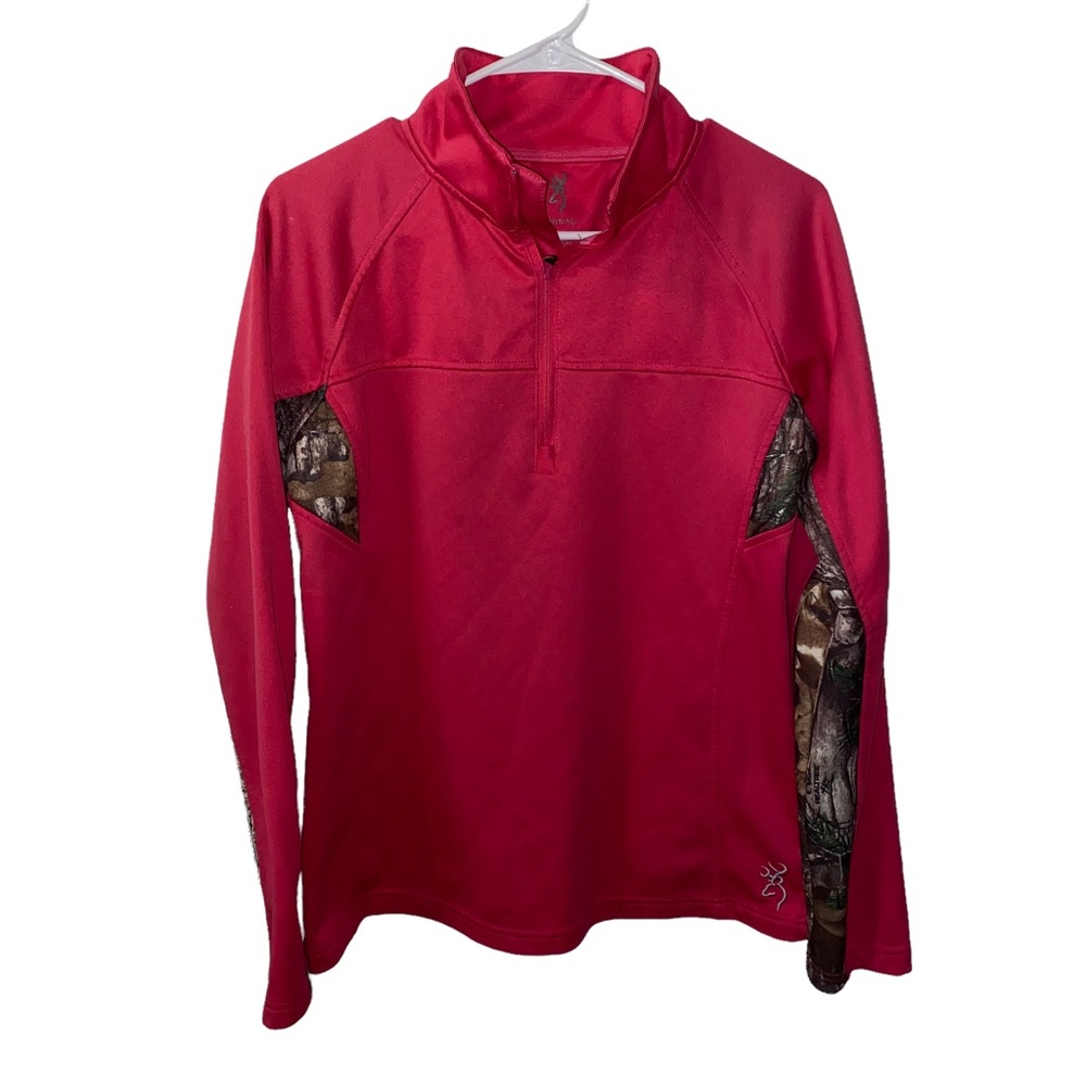 Browning Camo & Fuschia Pullover XL